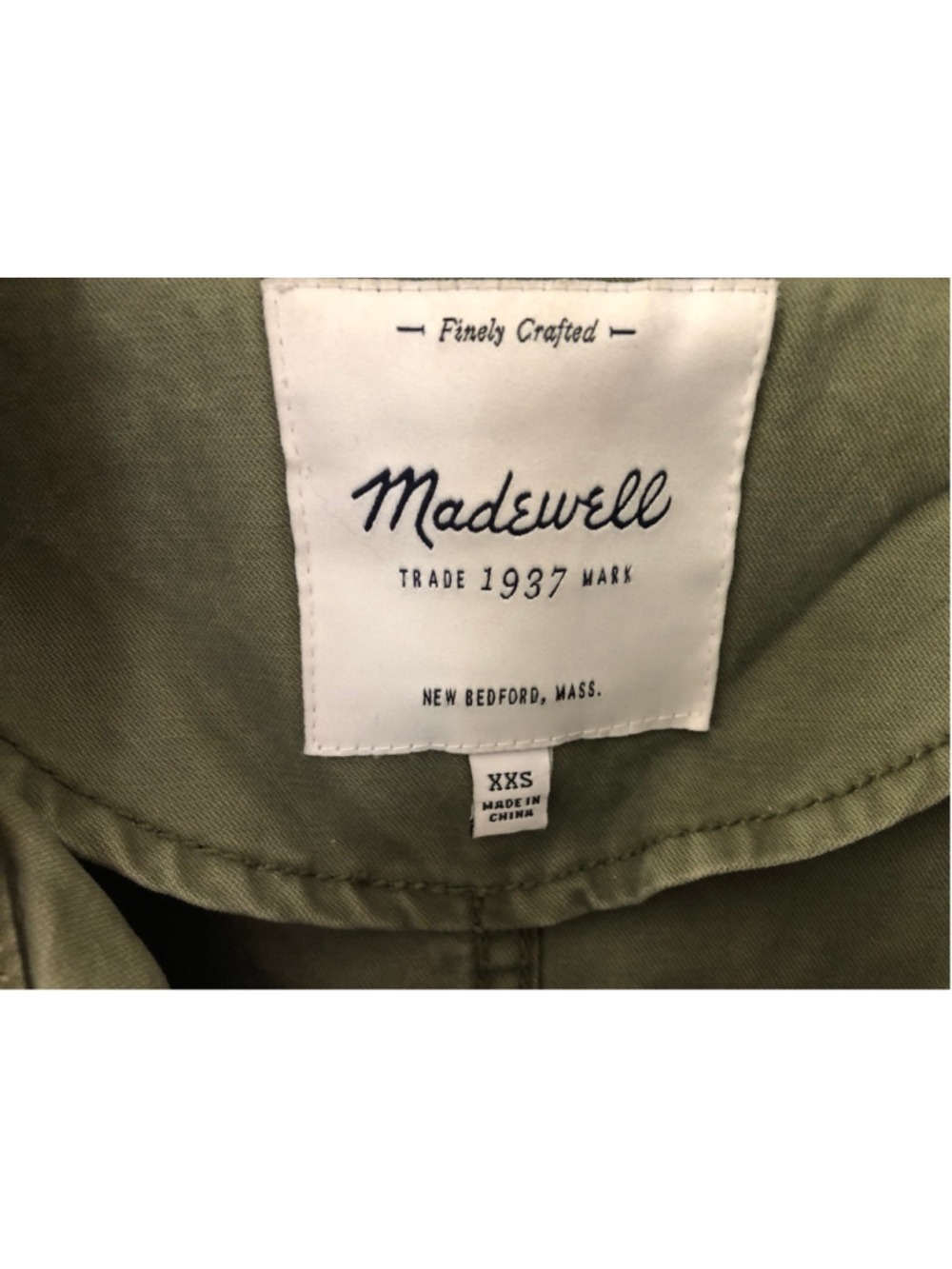 Madewell Fleet Utility Jacket Cult Favorite Army Green Cotton Canvas Gorpcore - Picture 2 of 9
